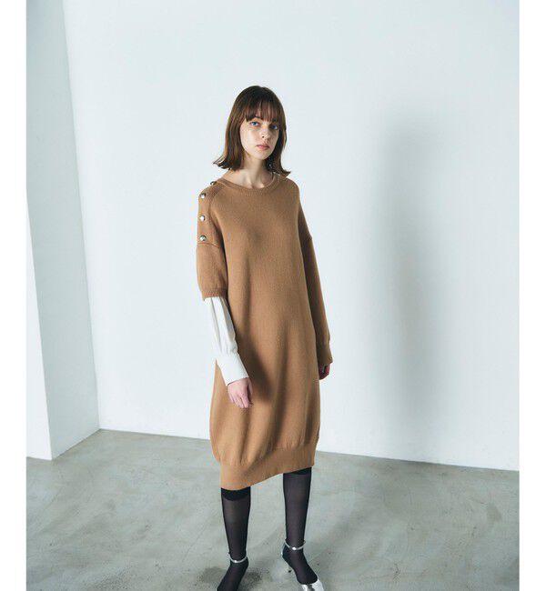 Diagram「シャツレイヤードニットワンピース」|ワンピース|