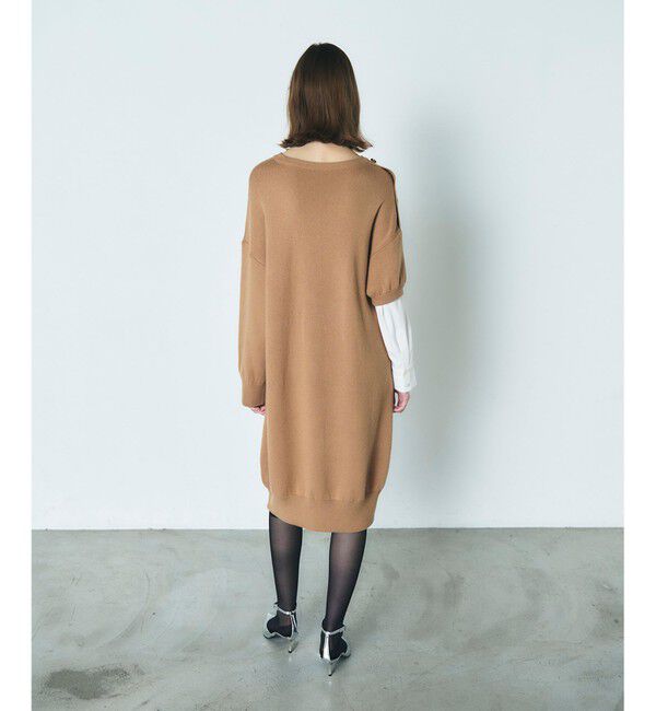 Diagram「シャツレイヤードニットワンピース」|ワンピース|