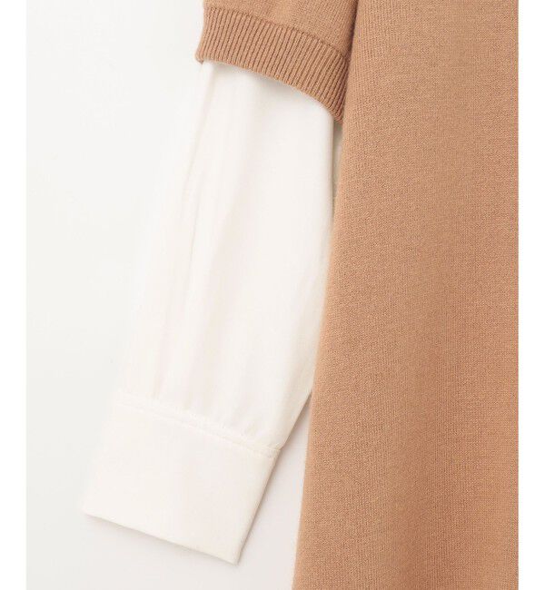 Diagram「シャツレイヤードニットワンピース」|ワンピース|