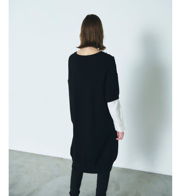 Diagram「シャツレイヤードニットワンピース」|ワンピース|