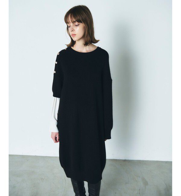 Diagram「シャツレイヤードニットワンピース」|ワンピース|
