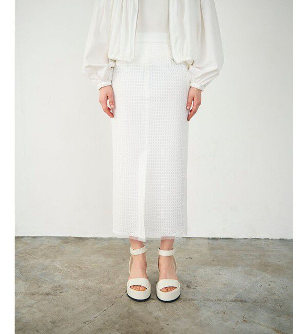 Diagram「ラッセルメッシュスカート」|スカート|ホワイト