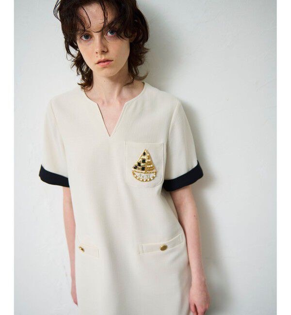 Grace Class「ビジューエンブレムワンピース」|ワンピース|