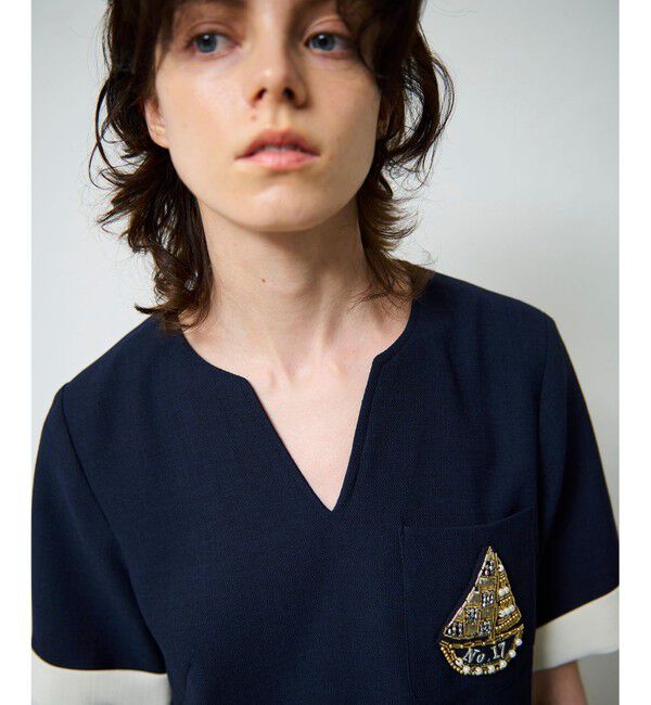 Grace Class「ビジューエンブレムワンピース」|ワンピース|