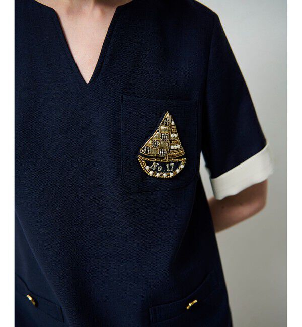 Grace Class「ビジューエンブレムワンピース」|ワンピース|