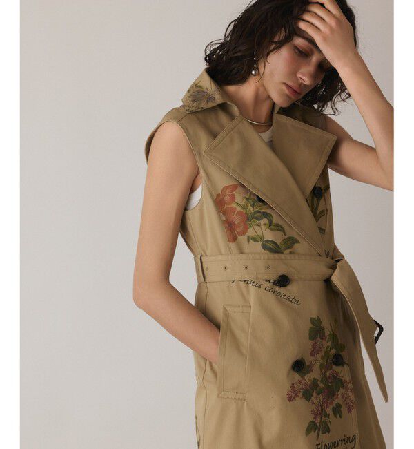 Diagram「プリントトレンチワンピース」|ワンピース|