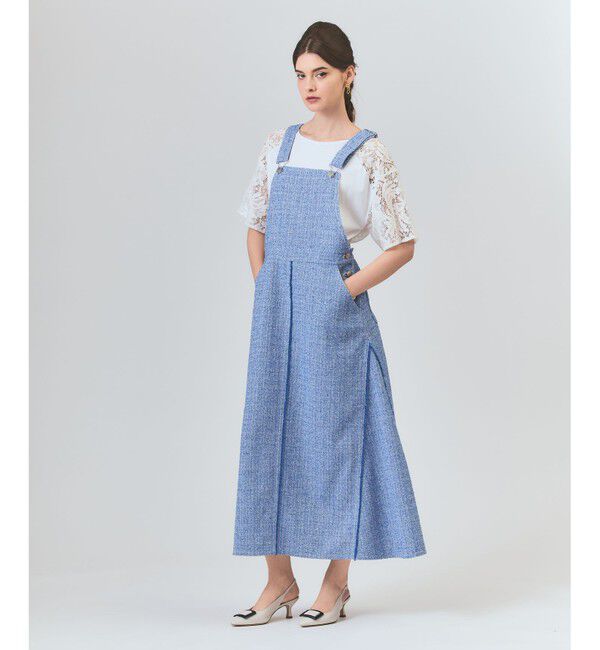 Grace Class「シャンブレーツイードジャンパースカート」|スカート|