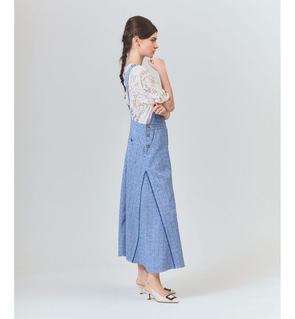 Grace Class「シャンブレーツイードジャンパースカート」|スカート|