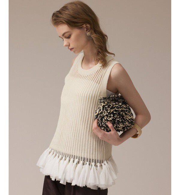 Diagram「チュールフリンジニットトップ」|Tシャツ・カットソー|