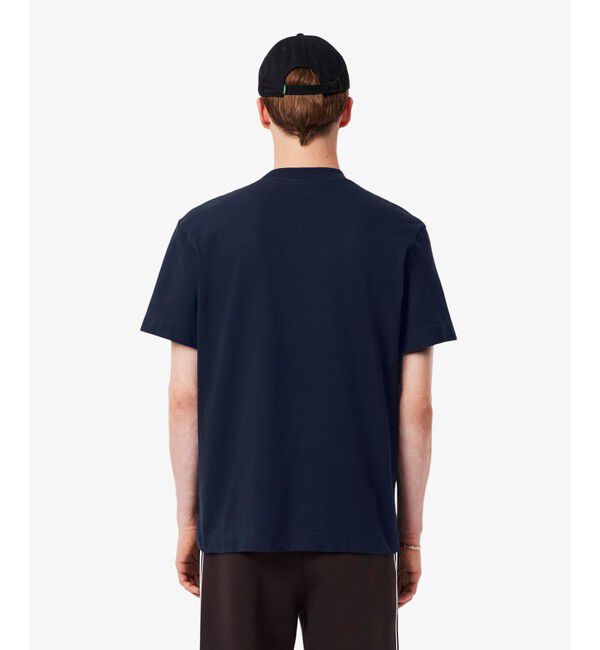 LACOSTE「フロントボーダーフレンチメイド鹿の子Tシャツ」|Tシャツ・カットソー|