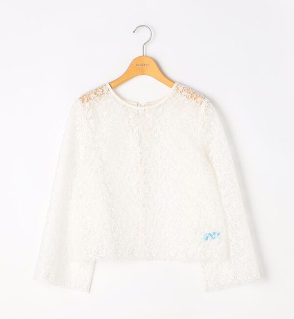 NOLLEY'S「《セットアップ対応》ウォッシャブルBrocheレース2WAYブラウス」|シャツ・ブラウス|