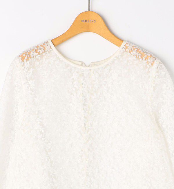 NOLLEY'S「《セットアップ対応》ウォッシャブルBrocheレース2WAYブラウス」|シャツ・ブラウス|