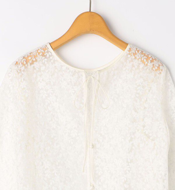 NOLLEY'S「《セットアップ対応》ウォッシャブルBrocheレース2WAYブラウス」|シャツ・ブラウス|