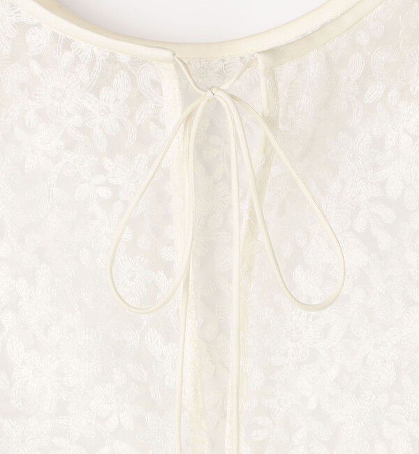 NOLLEY'S「《セットアップ対応》ウォッシャブルBrocheレース2WAYブラウス」|シャツ・ブラウス|