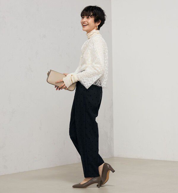 NOLLEY'S「《セットアップ対応》ウォッシャブルBrocheレース2WAYブラウス」|シャツ・ブラウス|