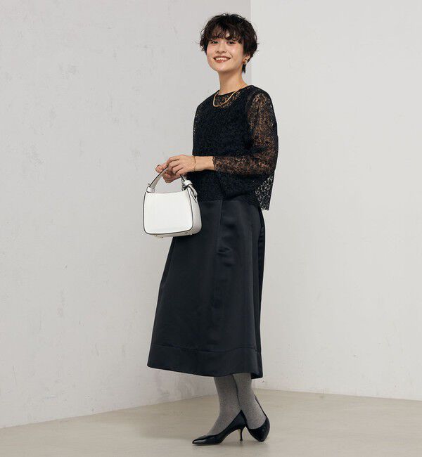 NOLLEY'S「《セットアップ対応》ウォッシャブルBrocheレース2WAYブラウス」|シャツ・ブラウス|