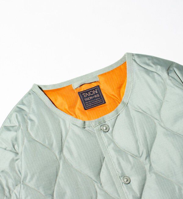 GLOSTER「【TAION/タイオン】GLOSTER別注 ミリタリーライナージャケット ノーカラーMA-1 M65」|ダウン|