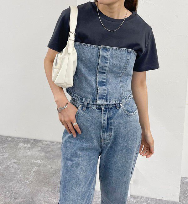 fredy emue「デニム/ミリタリービスチェ」|シャツ・ブラウス|