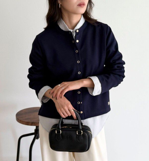 fredy emue「ポンチドット釦カーディガン」|カーディガン|