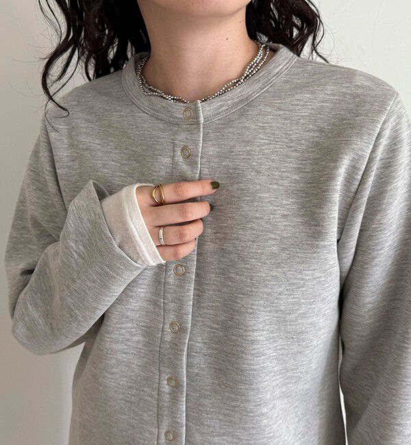 fredy emue「ポンチドット釦カーディガン」|カーディガン|