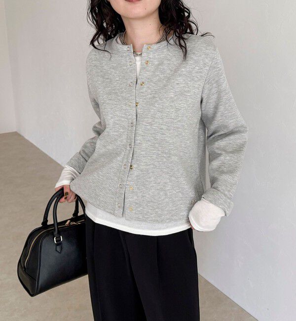 fredy emue「ポンチドット釦カーディガン」|カーディガン|