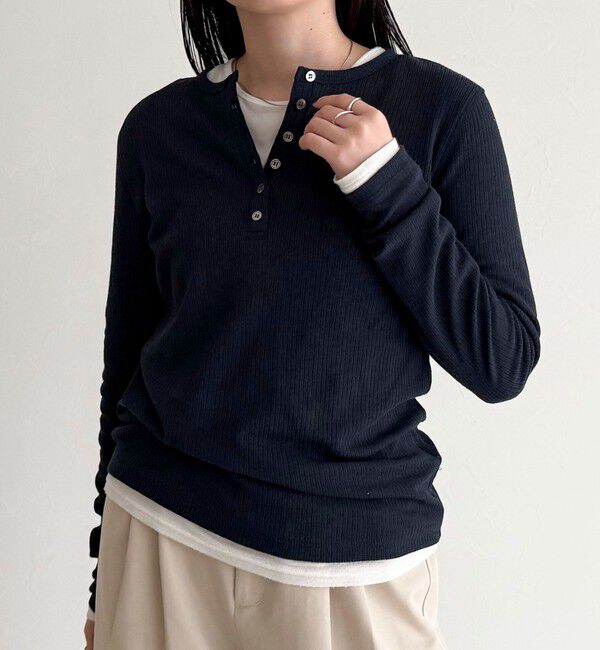 fredy emue「シアーテレコヘンリーネックプルオーバー」|Tシャツ・カットソー|