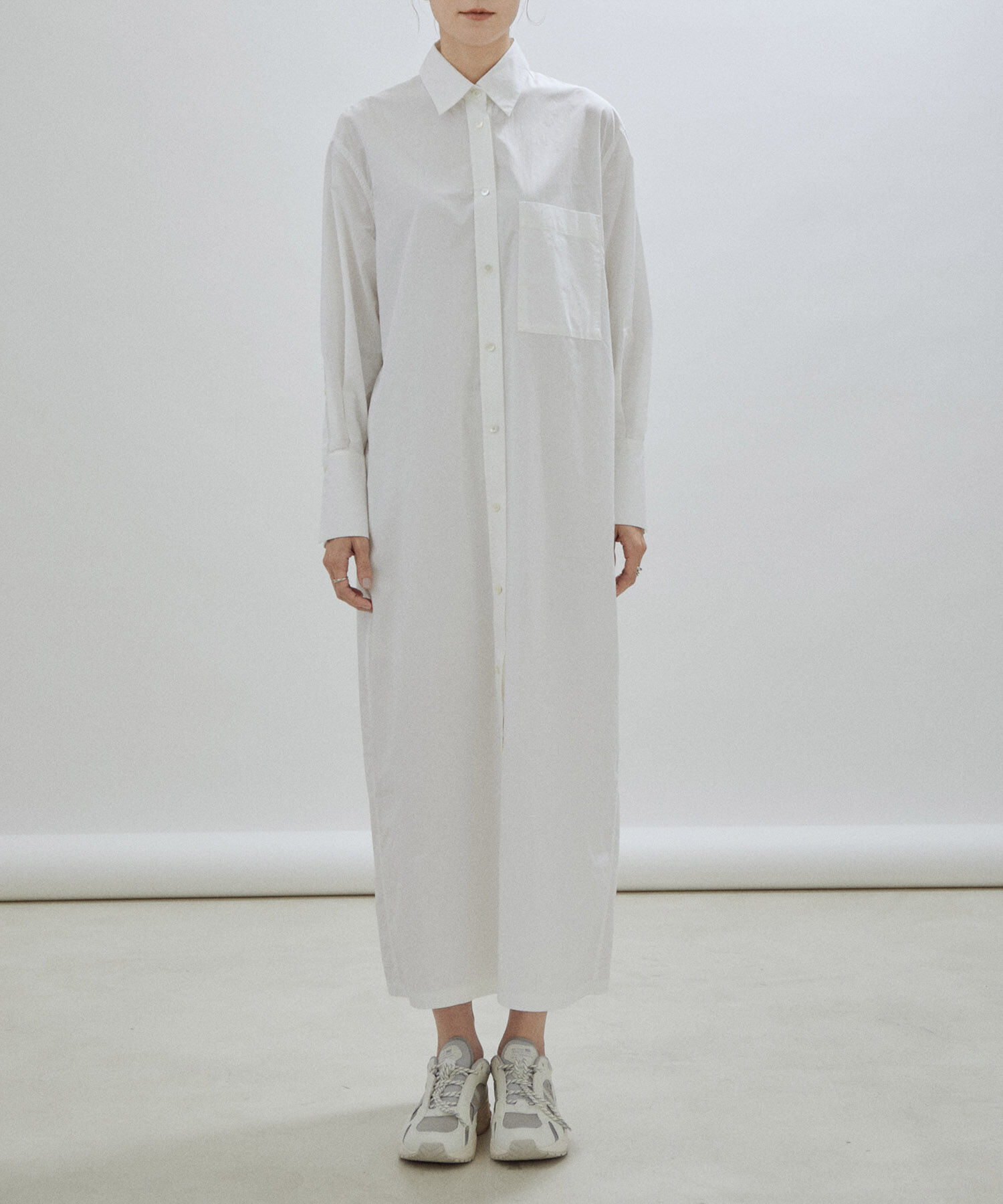 SALON adam et rope'「【NIPPON CULTURE】タイプライターロングシャツワンピース/無地・ストライプ」|その他|