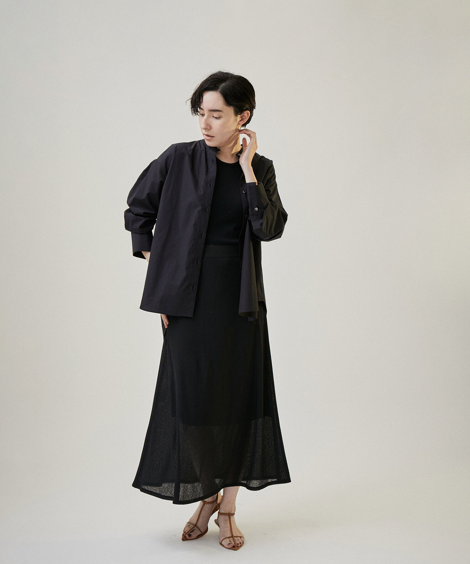 SALON adam et rope'「【Smile Cotton】カップ付きアメリカンスリーブタンクトップ」|タンクトップ|