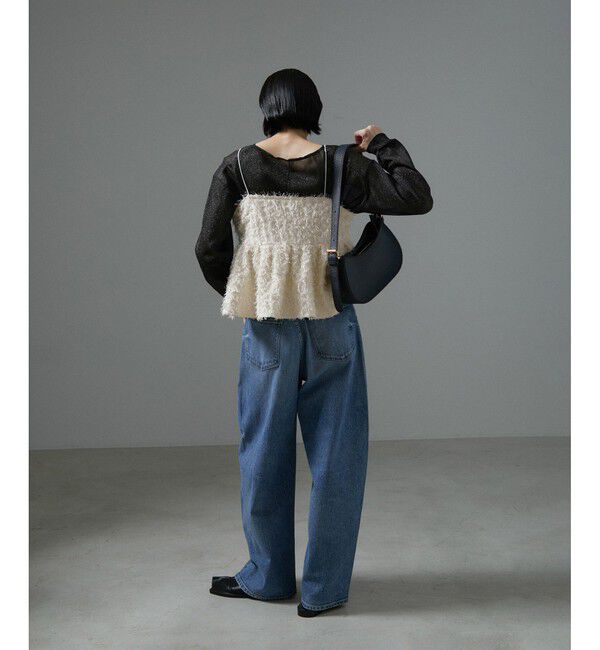 SALON adam et rope'「シアーラメビスチェセットプルオーバー【洗える】」|Tシャツ・カットソー|