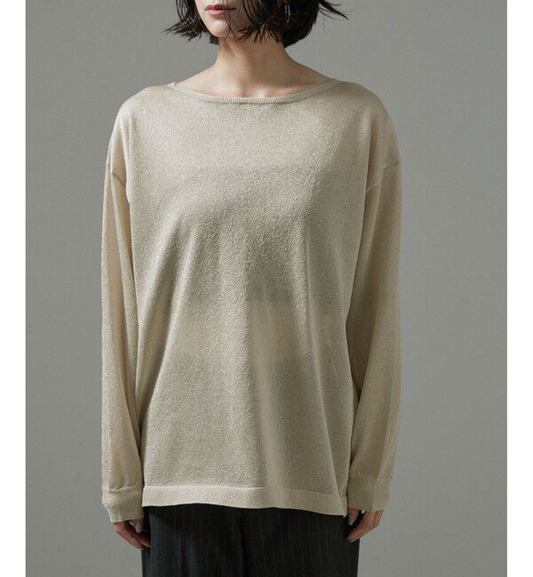 SALON adam et rope'「シアーラメビスチェセットプルオーバー【洗える】」|Tシャツ・カットソー|