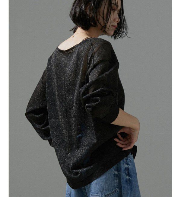 SALON adam et rope'「シアーラメビスチェセットプルオーバー【洗える】」|Tシャツ・カットソー|