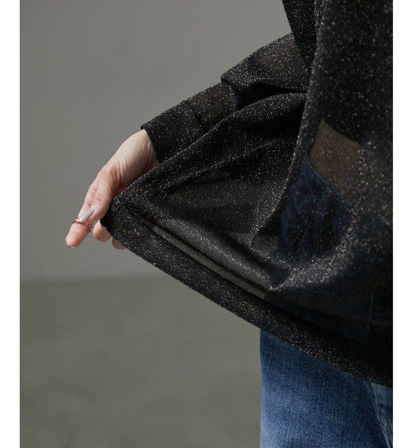 SALON adam et rope'「シアーラメビスチェセットプルオーバー【洗える】」|Tシャツ・カットソー|