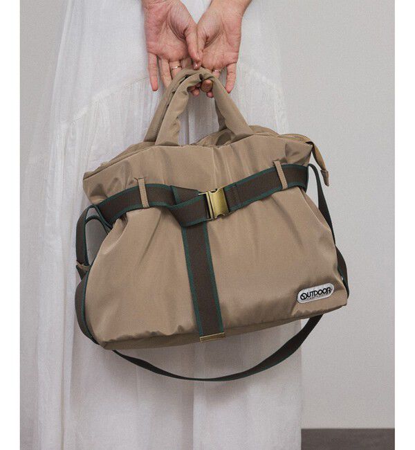 SALON adam et rope'「【追加・A4対応】【OUTDOOR PRODUCTS for SALON】別注2WAY横型トートバッグ3」|トートバッグ|ベージュ系(28)