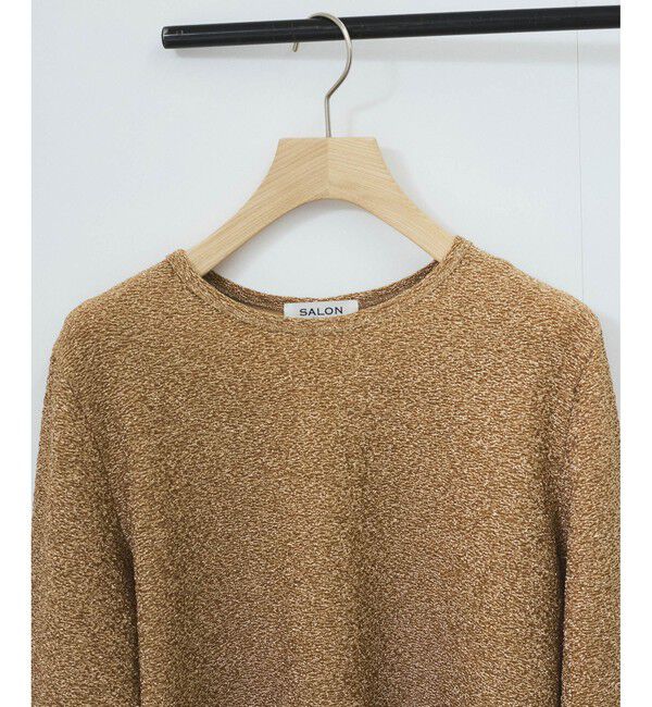 SALON adam et rope'「シャイニージャカードクロップドプルオーバー」|Tシャツ・カットソー|