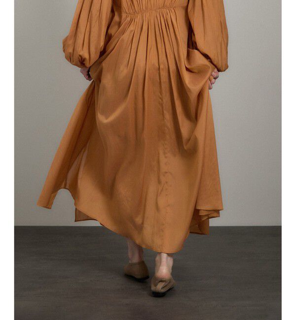 SALON adam et rope'「エンブロイダリーギャザーワンピース」|ワンピース|