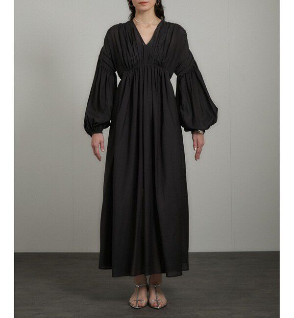 SALON adam et rope'「エンブロイダリーギャザーワンピース」|ワンピース|