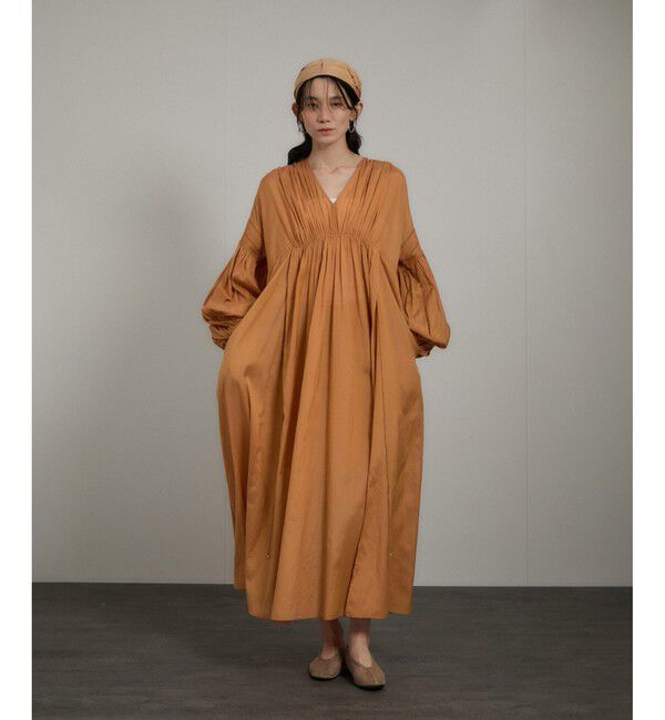 SALON adam et rope'「エンブロイダリーギャザーワンピース」|ワンピース|