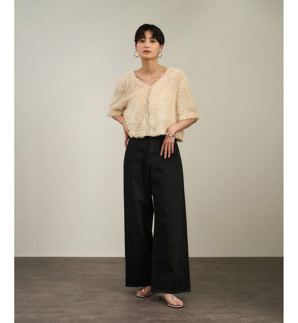 SALON adam et rope'「USAコットンセンタープレスバギーデニム［セットアップ対応］」|デニム|