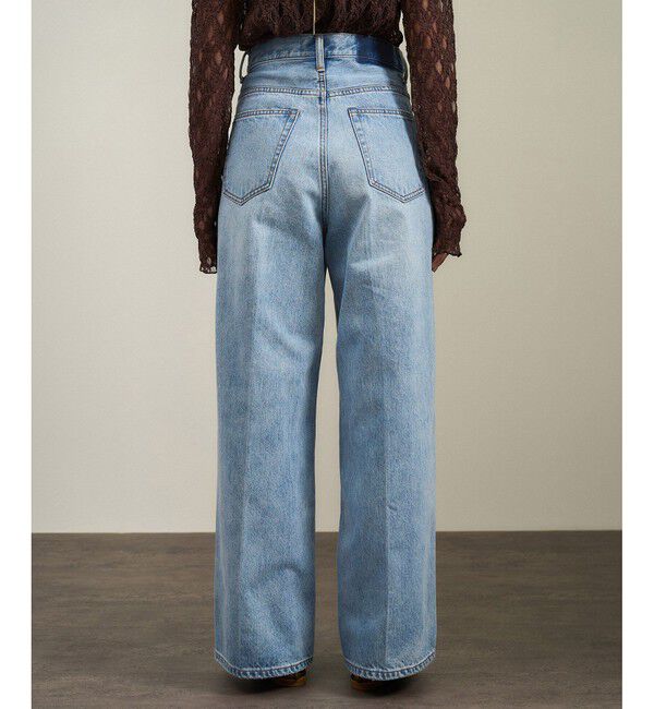 SALON adam et rope'「USAコットンセンタープレスバギーデニム［セットアップ対応］」|デニム|