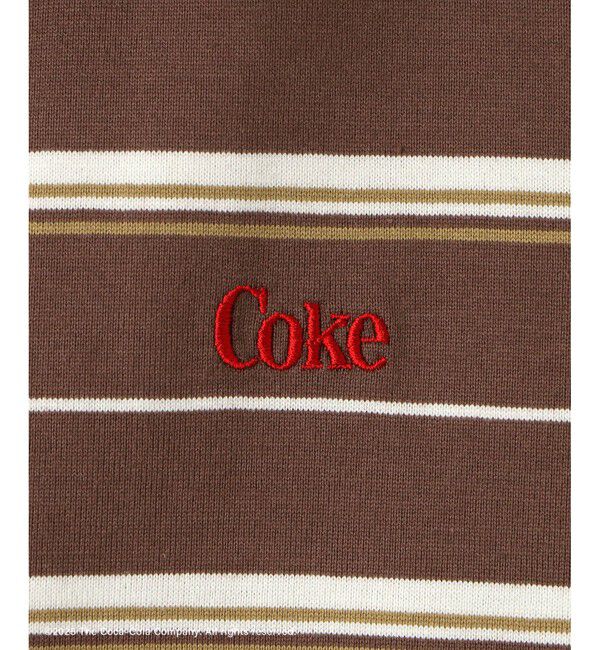 SALON adam et rope'「Coca-Cola マルチボーダーノースリーブTシャツ」|Tシャツ・カットソー|