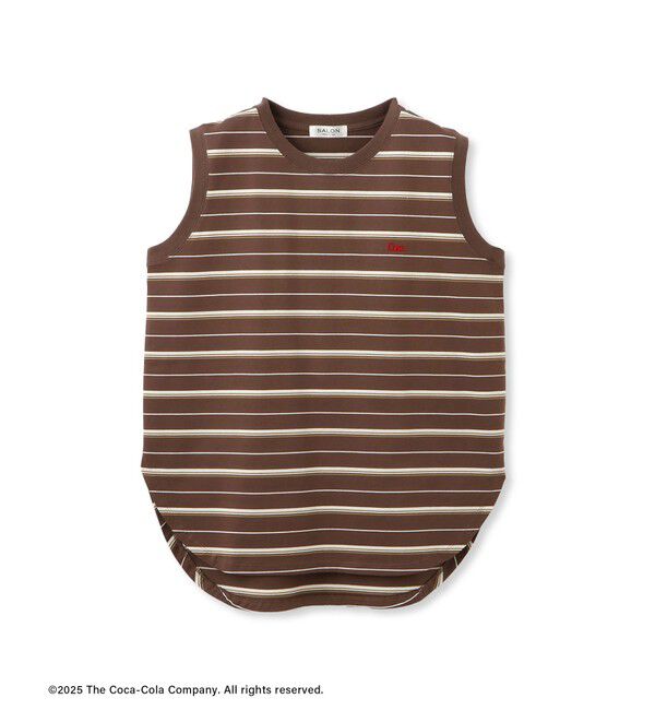 SALON adam et rope'「Coca-Cola マルチボーダーノースリーブTシャツ」|Tシャツ・カットソー|