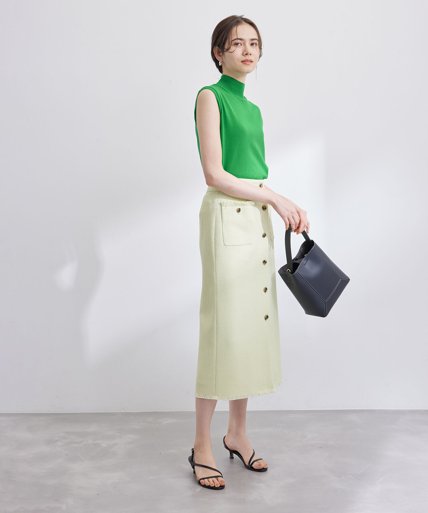 ROPE「【ITALY】ハイネックノースリーブニット」|Tシャツ・カットソー|