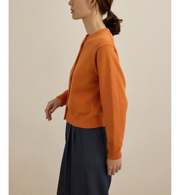 ROPE「【洗える】クルーネックミドルゲージカーディガン【オーガニックコットン】/セット対応」|ニット・セーター|