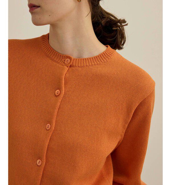 ROPE「【洗える】クルーネックミドルゲージカーディガン【オーガニックコットン】/セット対応」|ニット・セーター|