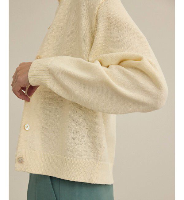 ROPE「【洗える】クルーネックミドルゲージカーディガン【オーガニックコットン】/セット対応」|ニット・セーター|