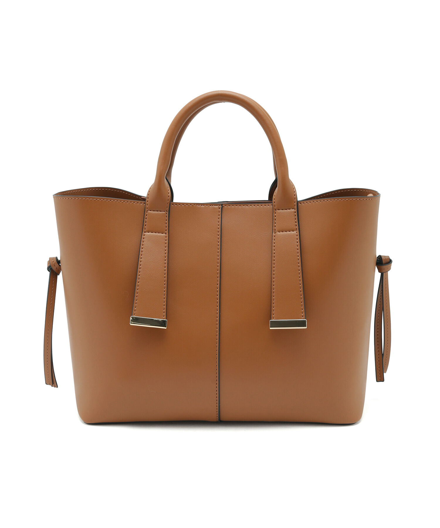 VIS「【A4対応】【3WAY】ゴールド金具付きノットトートバッグ」|トートバッグ|