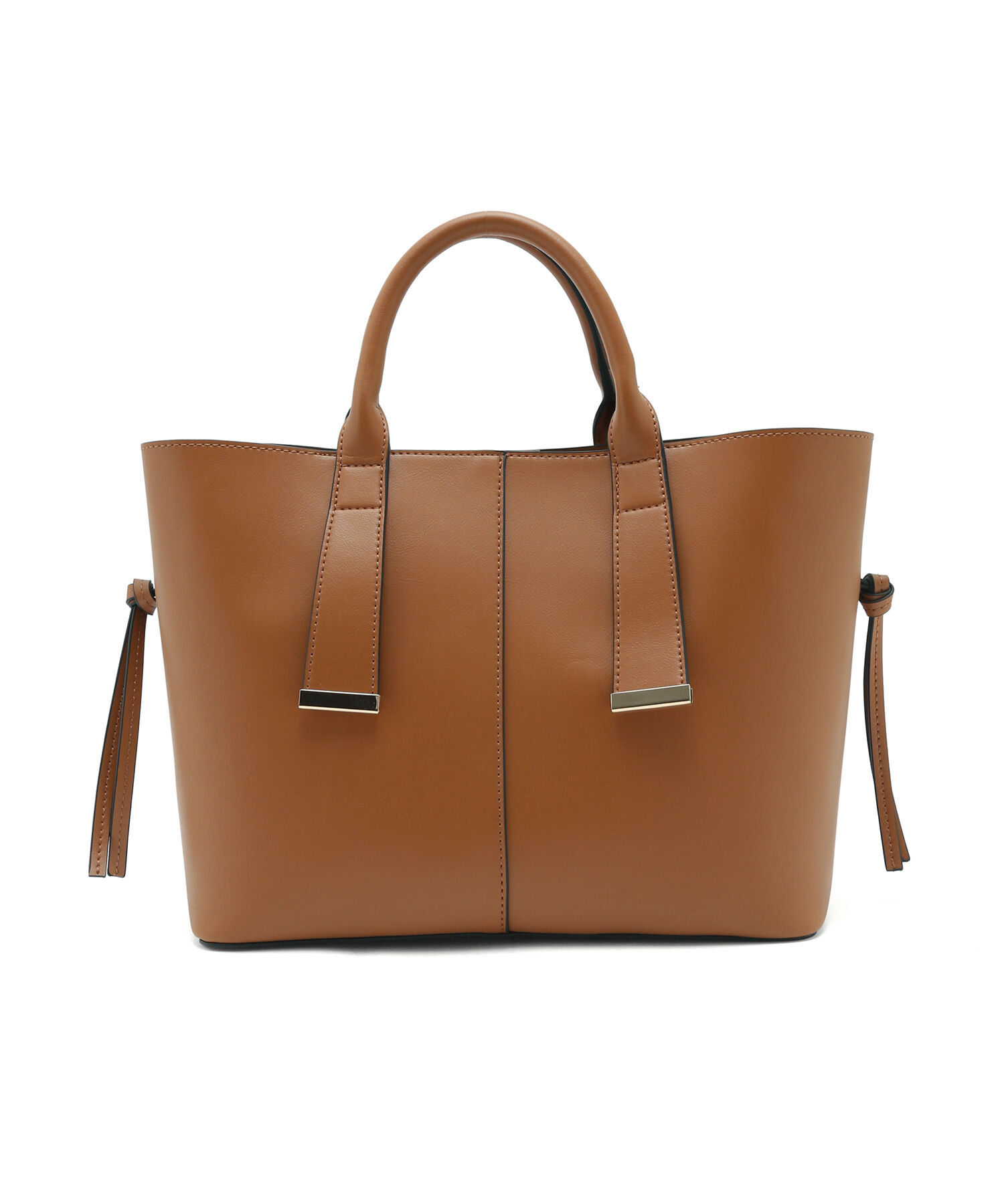 VIS「【A4対応】【3WAY】ゴールド金具付きノットトートバッグ」|トートバッグ|