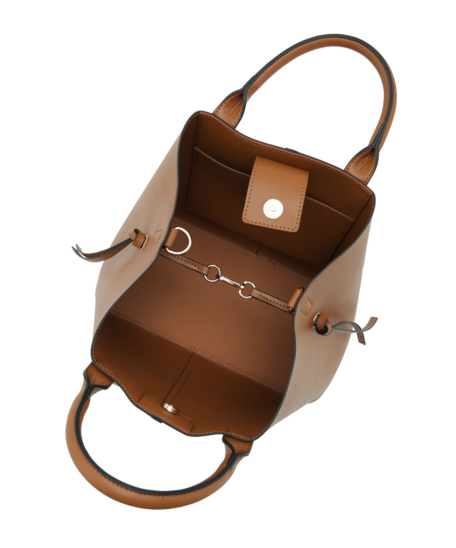 VIS「【A4対応】【3WAY】ゴールド金具付きノットトートバッグ」|トートバッグ|