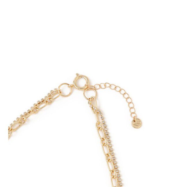 VIS「ラインストーンレイヤードネックレス」|ネックレス|