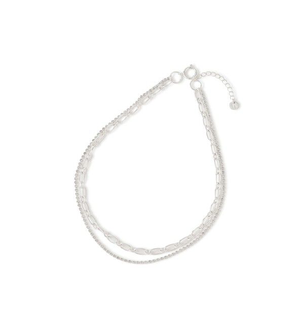 VIS「ラインストーンレイヤードネックレス」|ネックレス|